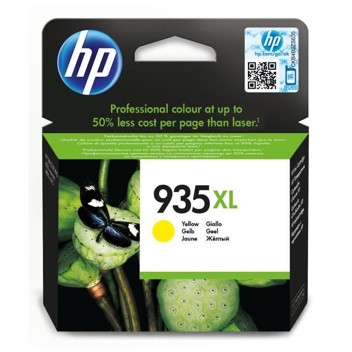 HP 935XL Cartouche d'encre jaune grande capacité authentique (C2P26AE