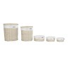 Lot de paniers DKD Home Decor 51 x 37 x 56 cm 52 x 38 x 56 cm Beige osier