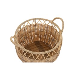 Set de basket DKD Home Decor Naturel Métal PE (38 x 38 x 27 cm)