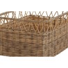 Set de basket DKD Home Decor Naturel Métal PE (42 x 32 x 22 cm)