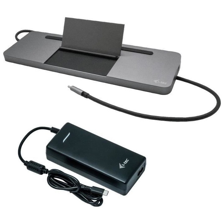 i-tec - USB-C Station d'accueil avec Adaptateur Secteur Universel -