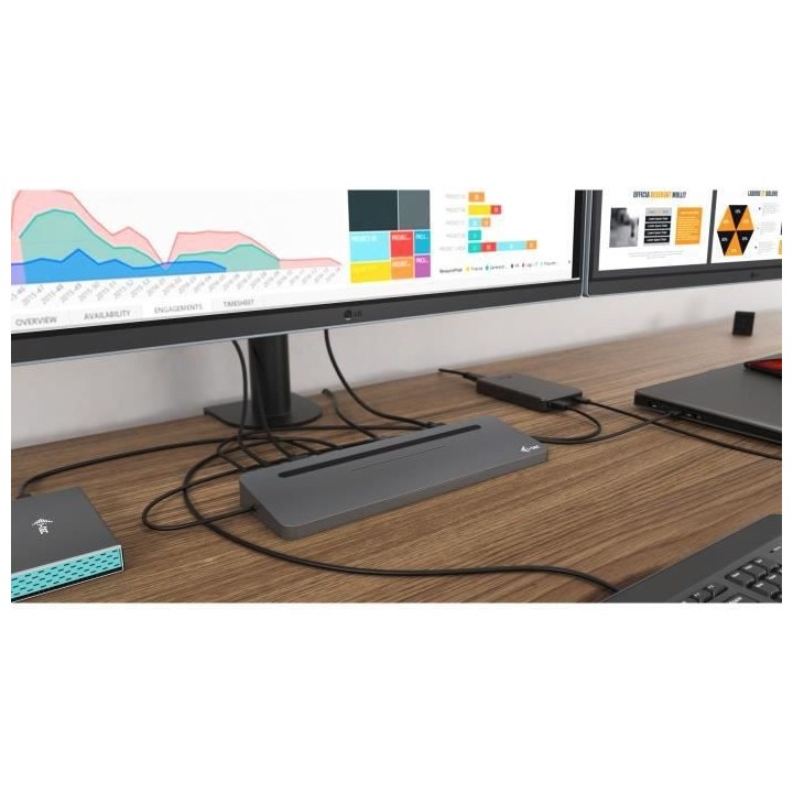 i-tec - USB-C Station d'accueil avec Adaptateur Secteur Universel -