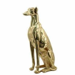 Figurine Décorative DKD Home Decor Doré Résine Chien (42,5 x 25,5 x 78 cm)