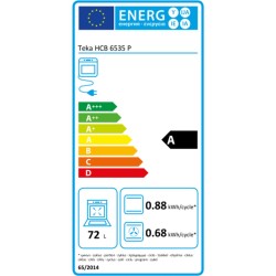 Four Teka HCB6535PSS Noir 60 cm 70 L 3552 W