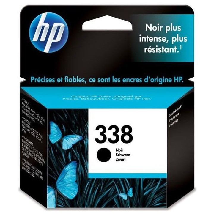 HP 338 Cartouche d'encre noire authentique (C8765EE) pour HP Photosmar
