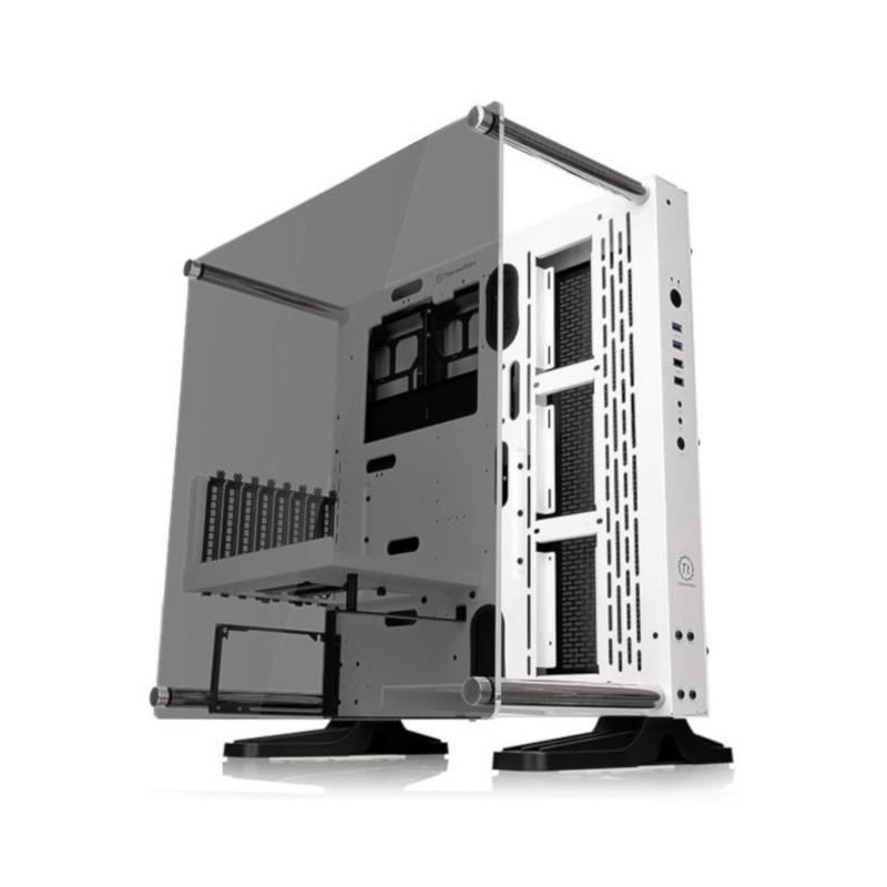 THERMALTAKE BOITIER PC Core P3 TG - Blanc - Verre trempé - Format ATX (CA-1G4-00M6WN-05)