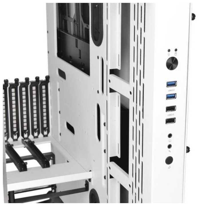 THERMALTAKE BOITIER PC Core P3 TG - Blanc - Verre trempé - Format ATX