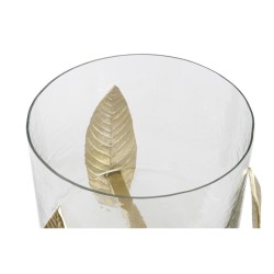 Bougeoir DKD Home Decor Verre Aluminium (26 x 26 x 27 cm)