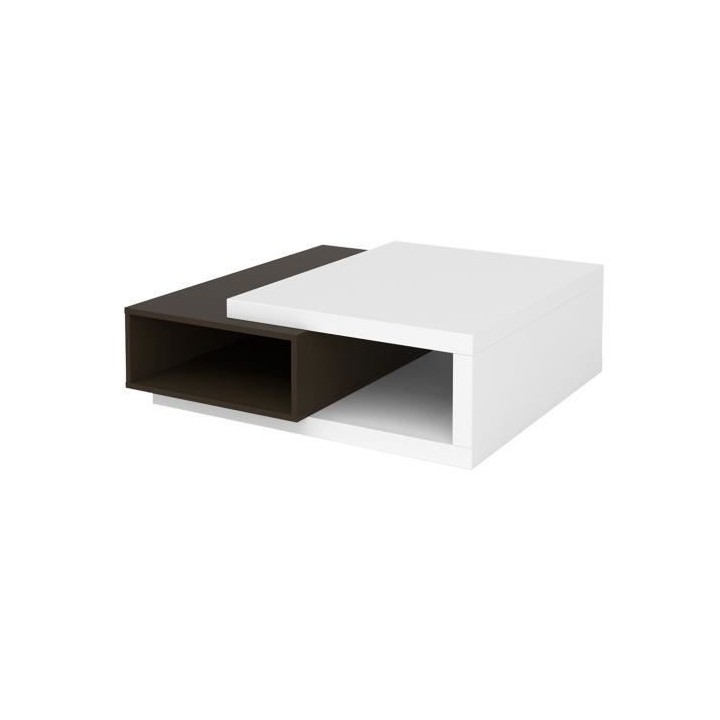 Table basse - Panneaux de particules - Noir et blanc - Style contempor