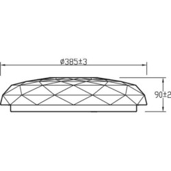 Suspension Philips Plafón Blanc 23 W Métal/Plastique (36,8 x 8,5 x 36,8 cm)