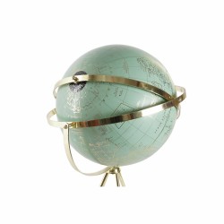 Figurine Décorative DKD Home Decor Globe terrestre Métal PVC Vintage À pied (37 x 34 x 63 cm)