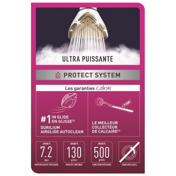 CALOR GV9223C0 Pro Express Protect - Centrale Vapeur - 7.2 bars - Vape