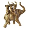 Figurine Décorative DKD Home Decor 23,5 x 9 x 26,2 cm Eléphant Doré