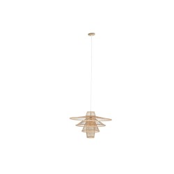 Suspension DKD Home Decor 70 x 70 x 43 cm Marron Clair Bambou 50 W