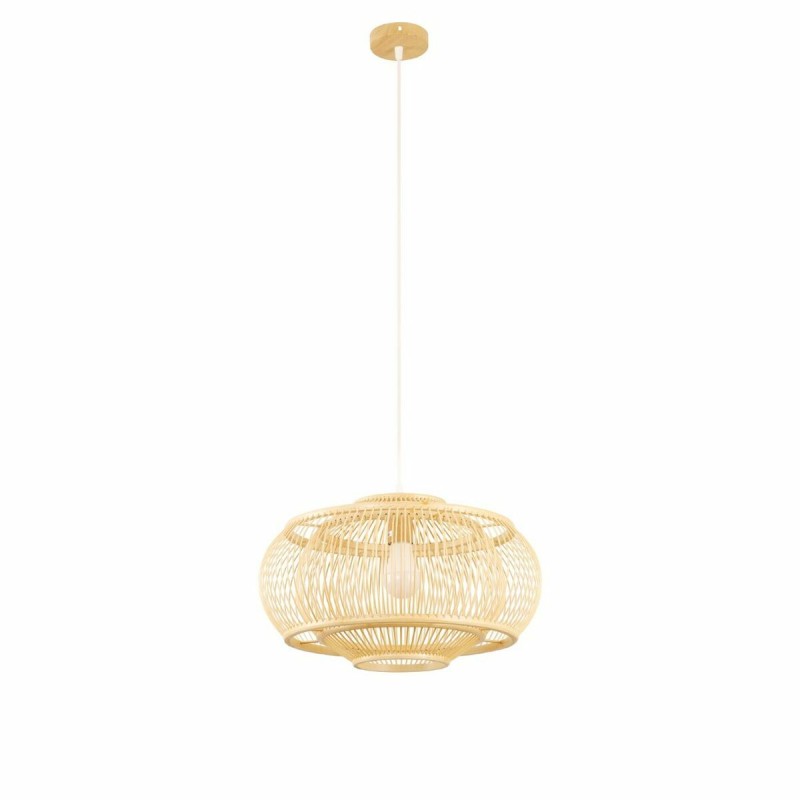 Suspension DKD Home Decor Marron Clair Bambou 50 W (44 x 44 x 25 cm)