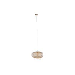 Suspension DKD Home Decor Marron Clair Bambou 50 W (44 x 44 x 25 cm)