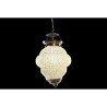 Suspension DKD Home Decor Verre Métal Blanc 25 W (23 x 23 x 33 cm)