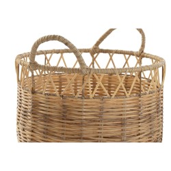 Set de basket DKD Home Decor Métal PE (3 Pièces) (35 x 35 x 30 cm)