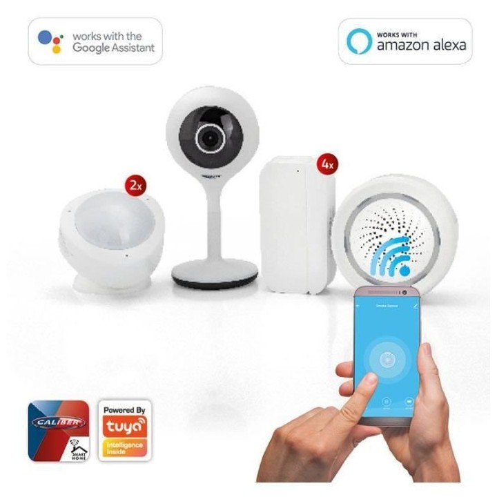 CALIBER - Pack alarme - Home security set plus