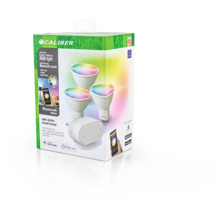 CALIBER Pack 3 ampoules connectées avec passerelle