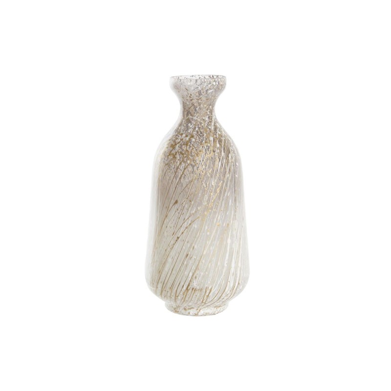 Vase DKD Home Decor Verre Bicolore (14 x 14 x 32 cm)