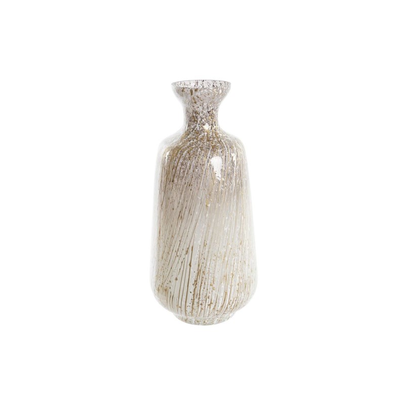 Vase DKD Home Decor Verre Bicolore (17 x 17 x 38 cm)