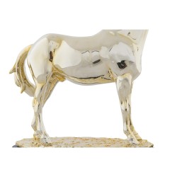 Figurine Décorative DKD Home Decor Cheval Noir Doré Résine (30 x 11,5 x 26 cm)