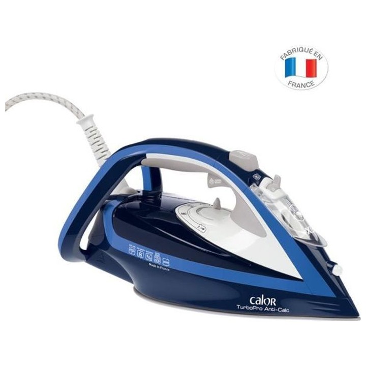 CALOR FV5630C0 Turbopro Anti-Calc Fer a repasser vapeur, 2600 W, Turbo