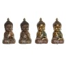 Figurine Décorative DKD Home Decor Beige Doré Buda Oriental 10,5 x 9 x 19,5 cm (4 Pièces)