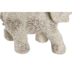 Figurine Décorative DKD Home Decor 22,7 x 11 x 20,8 cm Eléphant Beige Doré Colonial (2 Unités)