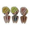 Figurine Décorative DKD Home Decor 14,5 x 11,5 x 28,7 cm Femme Multicouleur (3 Unités)