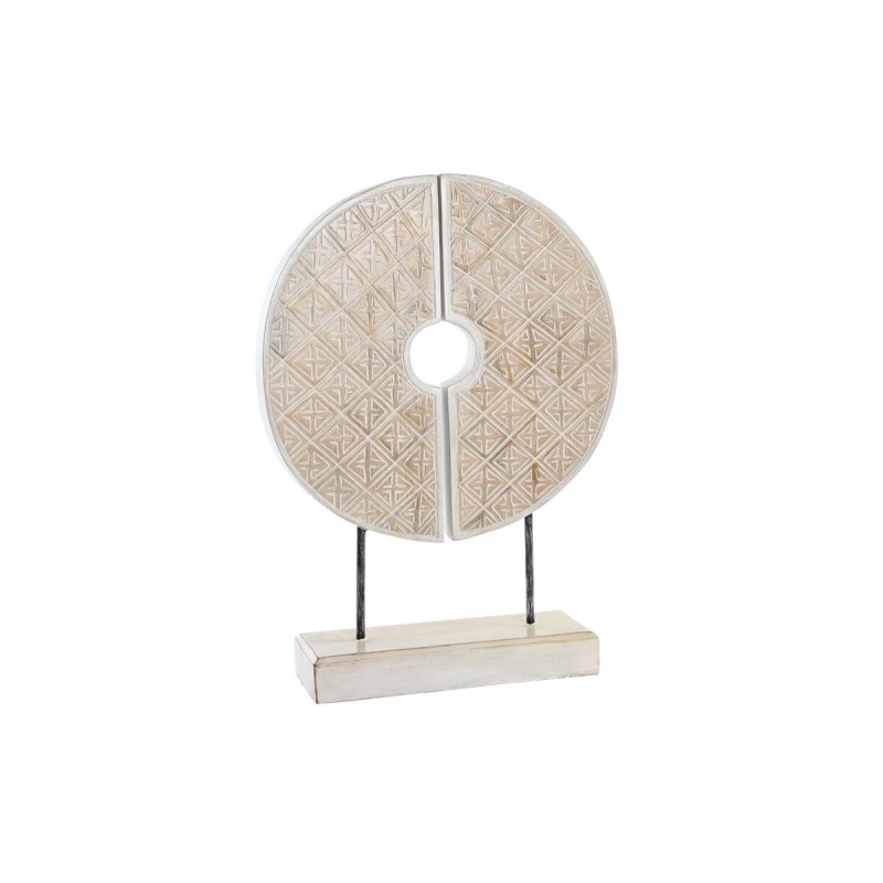 Figurine Décorative DKD Home Decor Blanc Fer Cercles (41 x 12 x 55 cm)