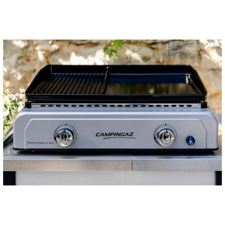 Plancha a gaz a poser CAMPINGAZ - BF OTHELLO 2X TWIN - 2 brûleurs - P
