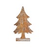 Sapin de Noël Marron 5 x 31 x 15 cm Argenté Bois