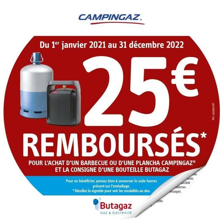 Plancha a gaz a poser CAMPINGAZ - BF Othello L Plus - 2 brûleurs - Pl