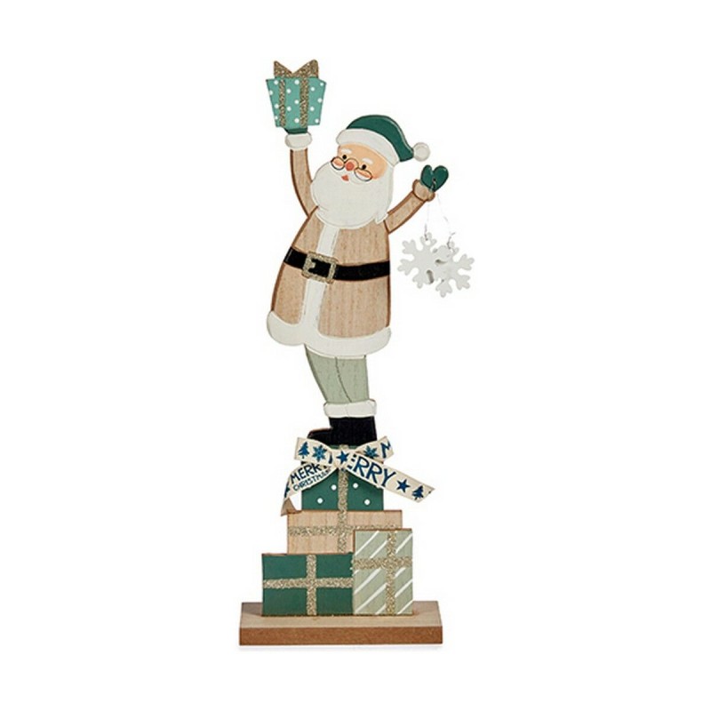 Figurine Décorative Vert Père Noël 7 x 40 x 14 cm Bois