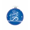 Boule de Noël Frozen Memories 6 Unités Bleu Blanc Plastique (Ø 8 cm)