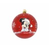 Boule de Noël Mickey Mouse Happy smiles 10 Unités Rouge Plastique (Ø 6 cm)