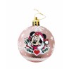 Boule de Noël Minnie Mouse Lucky 10 Unités Rose Plastique (Ø 6 cm)