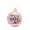 Boule de Noël Minnie Mouse Lucky 6 Unités Rose Plastique (Ø 8 cm)