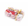 Boule de Noël Minnie Mouse Lucky 6 Unités Rose Plastique (Ø 8 cm)