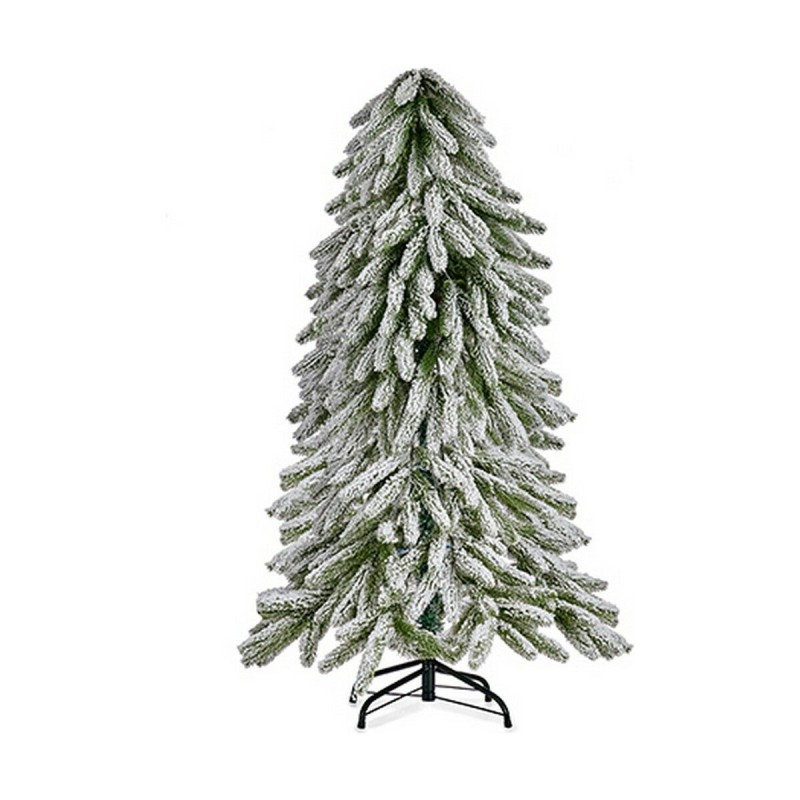 Sapin de Noël Métal Blanc Vert Plastique