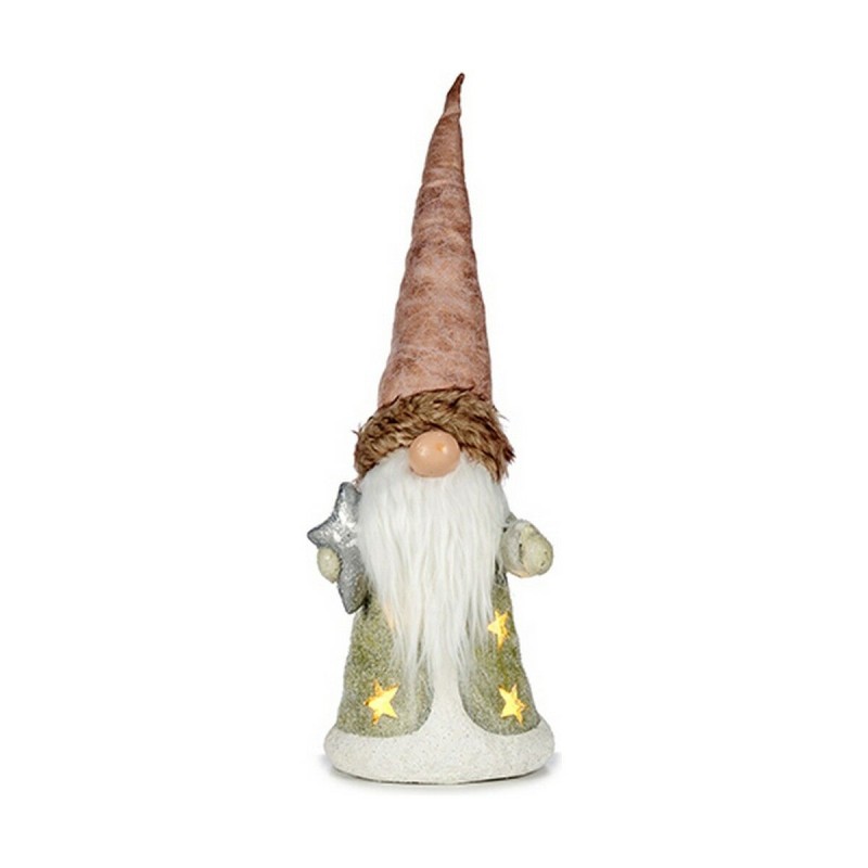 Figurine Décorative Lumière Étoile Lutin 18,8 x 54 x 21 cm Gris Rose Résine