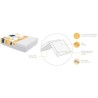 Matelas pliant CANDIDE 60x120 cm - Epaisseur 7 cm - Pliable en 2