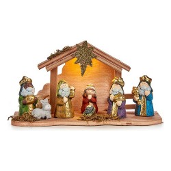 Crèche de Noël Lumière LED...