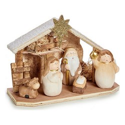 Crèche de Noël Doré Lumière...