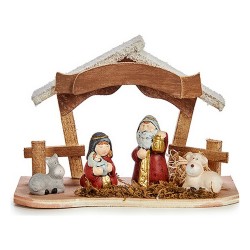 Crèche de Noël Multicouleur...