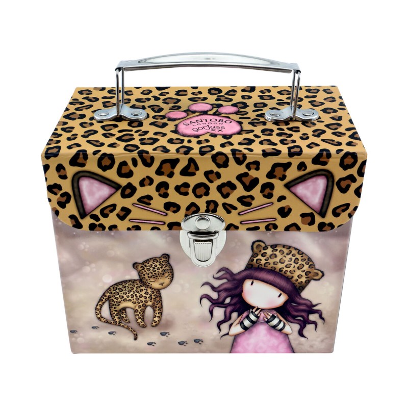 Boîte de rangement Gorjuss Purrrrrfect love Carton (16 x 13,4 x 9 cm)