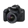 CANON - Appareil photo Reflex EOS 2000D + Objectif 18-55mm EF-S 18-55 DC III - 24 Mpixels - Vidéo Full HD 1080p - Ecran 7,5cm