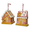 Décorations de Noël Sapin de Noël Polyrésine 6,5 x 5 x 7 cm Gingembre Petit maison